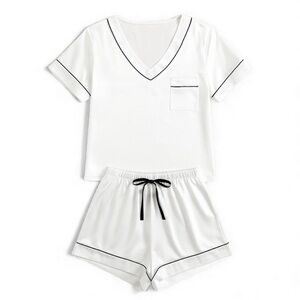 Ekouaer Women Pajama Set XL Short Sleeve Top Shorts